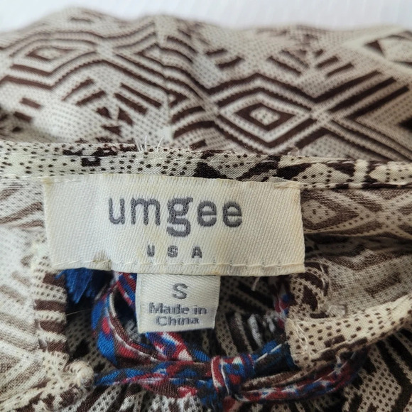 Umgee Boho Southwest Tunic Top sz S - Picture 3 of 8